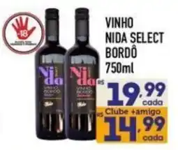 Supermercados Avenida Vinho nida select bordô oferta