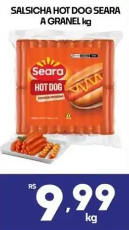 Supermercados Avenida Salsicha hot dog seara oferta
