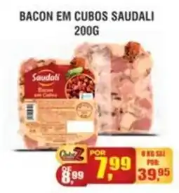 Zebu Carnes Supermercados Bacon em cubos saudali oferta