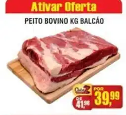 Zebu Carnes Supermercados Peito bovino kg balcão oferta