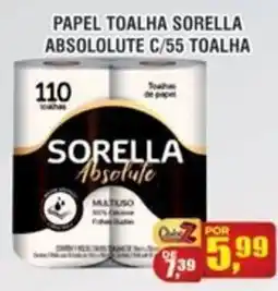 Zebu Carnes Supermercados Papel toalha sorella absoloute c/55 toalha oferta