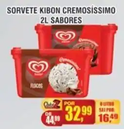Zebu Carnes Supermercados Sorvete kibon cremosíssimo oferta