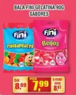 Zebu Carnes Supermercados Bala fini gelatina 90g sabores oferta