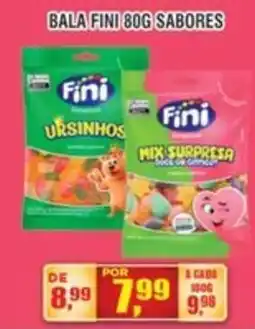 Zebu Carnes Supermercados Bala fini 80g sabores oferta