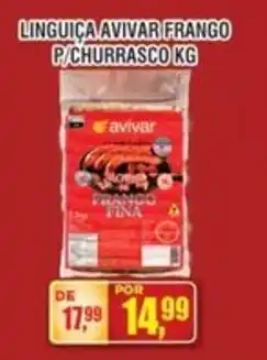 Zebu Carnes Supermercados Linguiça avivar frango p/churrasco kg oferta