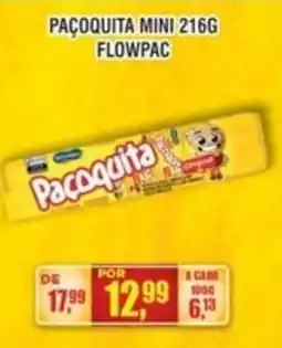 Zebu Carnes Supermercados Paçoquita mini 216g flowpac oferta