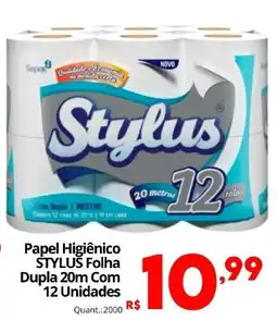 Althoff Supermercados Papel Higiênico Stylus Folha Dupla 20m Com 12 Unidades oferta