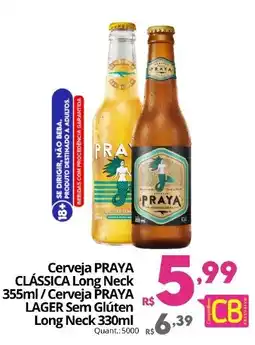 Althoff Supermercados Cerveja Praya clássica long neck oferta