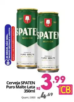 Althoff Supermercados Cerveja spaten puro malte lata oferta