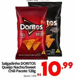 Althoff Supermercados Salgadinho DORITOS Queijo Nacho/Sweet Chili Pacote oferta