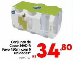 Althoff Supermercados Conjunto de Copos Nadir Favó oferta