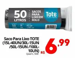 Althoff Supermercados Saco Para Lixo TOTE oferta