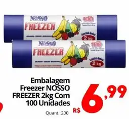 Althoff Supermercados Embalagem freezer nossocom oferta