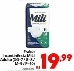 Althoff Supermercados Fralda incontinência mili adulto oferta