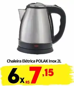 Althoff Supermercados Chaleira Elétrica POLAK Inox 2L oferta