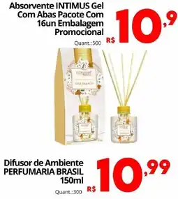 Althoff Supermercados Absorvente intimus gel com abas pacote com 16un embalagem promocional oferta
