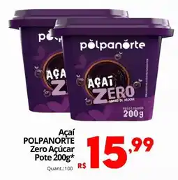 Althoff Supermercados Açaí polpanorte zero açúcar oferta