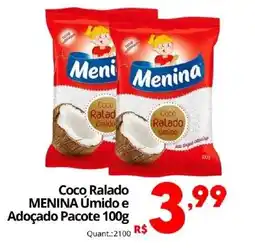 Althoff Supermercados Coco Ralado MENINA Úmido e Adoçado oferta