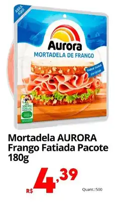 Althoff Supermercados Mortadela aurora frango fatiada pacote oferta