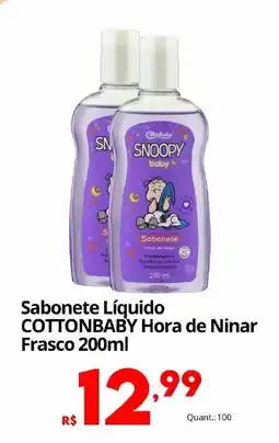 Althoff Supermercados Sabonete Líquido Cottonbaby Hora de Ninar oferta
