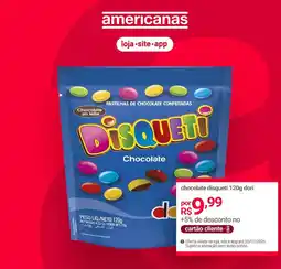 Lojas Americanas chocolate disqueti oferta