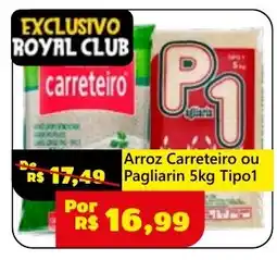 Royal Supermercados Arroz Carreteiro ou Pagliarin 5kg Tipo1 oferta