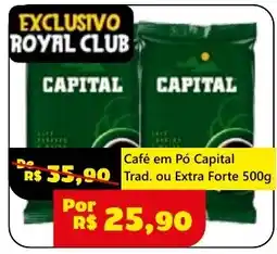 Royal Supermercados Café em Pó Capital oferta