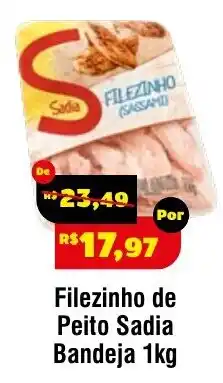 Royal Supermercados Filezinho de Peito Sadia oferta