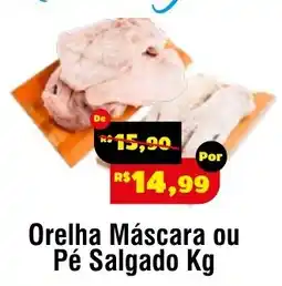 Royal Supermercados Orelha Máscara ou Pé Salgado Kg oferta