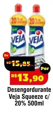 Royal Supermercados Desengordurante Veja Squeeze c/ 20% oferta