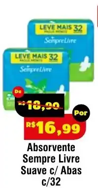 Royal Supermercados Absorvente Sempre Livre Suave c/ Abas oferta