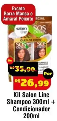 Royal Supermercados Kit Salon Line Shampoo 300ml + Condicionador 200ml oferta