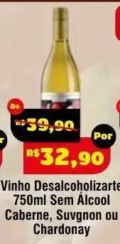 Royal Supermercados Vinho Desalcoholizarte oferta