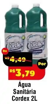 Royal Supermercados Água Sanitária Cordex 2L oferta