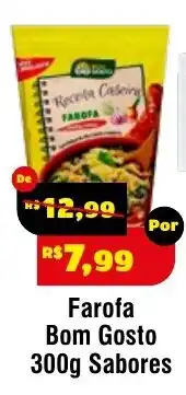 Royal Supermercados Farofa bom gosto 300g sabores oferta