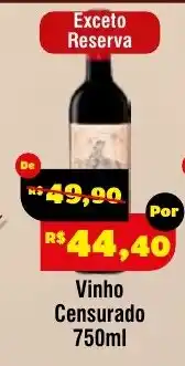 Royal Supermercados Vinho Censurado oferta