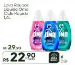 Master Supermercados Lava Roupas Líquido Omo Ciclo Rápido oferta