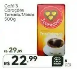 Master Supermercados Café 3 Corações oferta