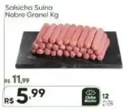 Master Supermercados Salsicha Suina Nobre Granel Kg oferta