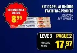 Spasso Sabores kit papel alumínio facilita&pronto oferta