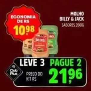 Molho billy & jack sabores