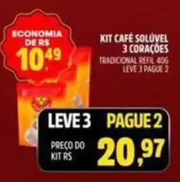 Spasso Sabores kit café solúvel 3 corações oferta