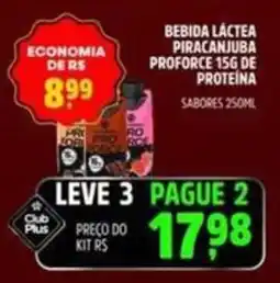 Spasso Sabores bebida láctea piracanjuba proforce 15g de proteína oferta