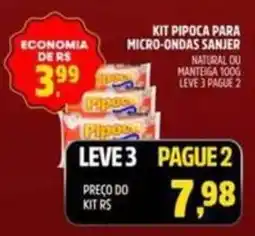 Spasso Sabores Kit pipoca para micro-ondas sanjer oferta