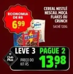 Spasso Sabores cereal nestlé nescau, moça flakes ou crunch oferta
