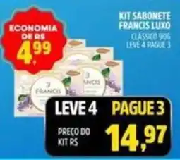 Spasso Sabores Kit sabonete francis luxo classico 90g oferta