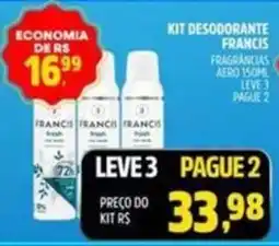 Spasso Sabores kit desodorante francis oferta