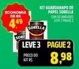 Spasso Sabores kit guardanapo de papel sorella oferta
