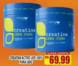 Supermercado leal Creatina active life 100% pura oferta