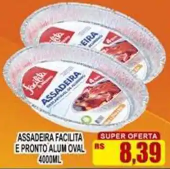 Supermercado leal Assadeira facilita e pronto alum oval oferta